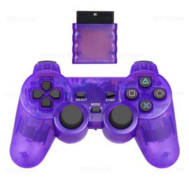 Manette De Jeu Sans Fil Pour Ps2 Et Ps1, Joypad, Joystick, Touriste, Vibration Shock, Sony Playstation 2, Console De Jeu Pc, Usb-Purple