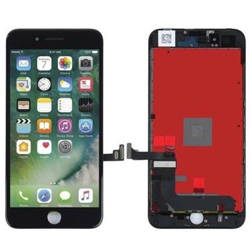 Assemblé Vitre Tactile + Écran Lcd Sur Châssis Prémonté Pour Apple Iphone 8 Plus 5.5" Noir