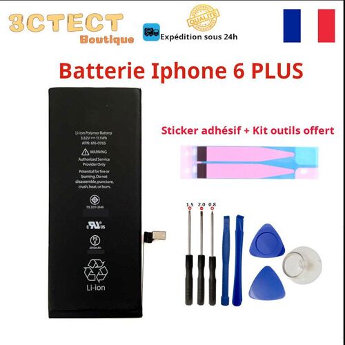 Batterie Interne Compatible Iphone 6p Sticker Adhésif + Outils Offert