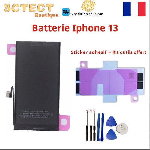 Batterie Interne Compatible Iphone 13 Sticker Adhésif + Outils Offert