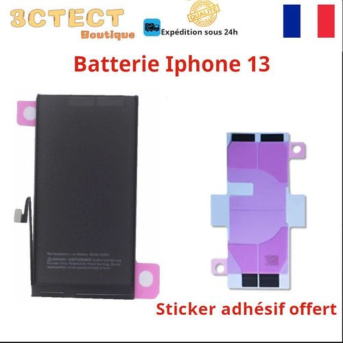 Batterie Interne Compatible Iphone 13 Sticker Adhésif Offert