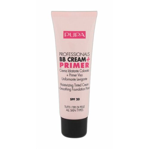 50ml Pupa Professionals Bb Crème + Apprêt Spf20, 001 Nude, Bb Crème 