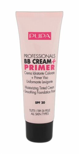 50ml Pupa Professionals Bb Crème + Apprêt Spf20, 001 Nude, Bb Crème 