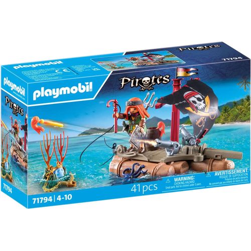 Playmobil Pirates 71794 - Pirate Avec Radeau Flottant Et Trésor