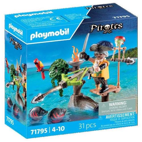 Playmobil Pirates 71795 - Pirate Avec Arbalète Et Poissons À Viser