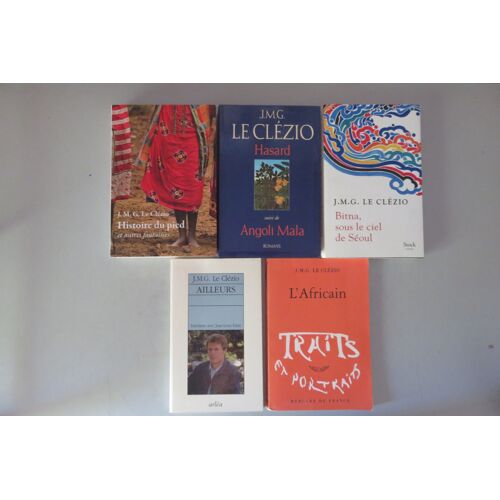 Lot De 5 Livres " Romans . Récits . Essais " / J.M.G. Le Clezio / Diverse Éditions