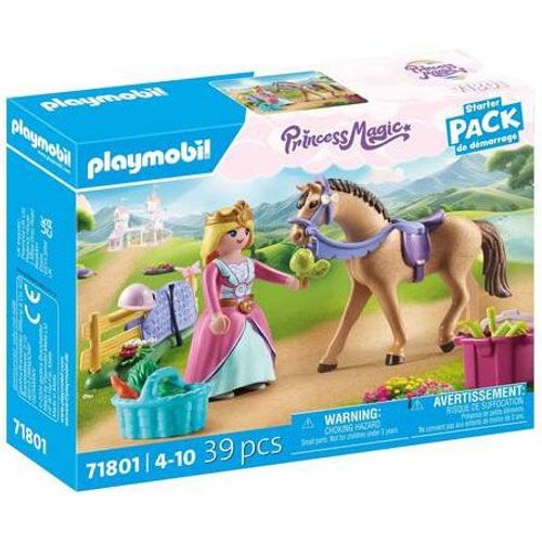 Playmobil Princess Magic 71801 - Princesse Cavalière Avec Cheval - Starter Pack