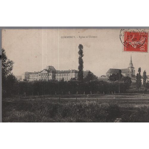 Carte Postale De Commercy (Meuse) Eglise Et Château
