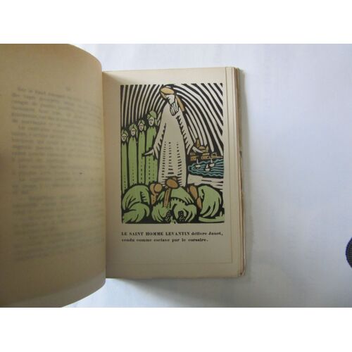 Devigne Roger : Janot, Le Jeune Homme Aux Ailes D'or, Roman Orné Par Georges Gimel De 8 Bois Coloriés. Edition Originale.