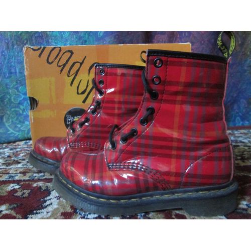 Dr. Doc Martens 1460 Taille 36 Tartan Rouge