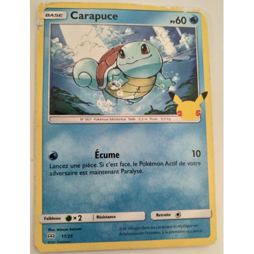 Carte Pokémon Carapuce