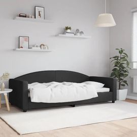 Prolenta Premium - Lit De Repos Sans Matelas Noir 90x200 Cm Tissu