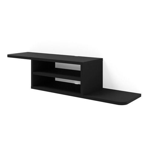 Meuble Tv Suspendu "Dedal" - Noir - L 90 Cm