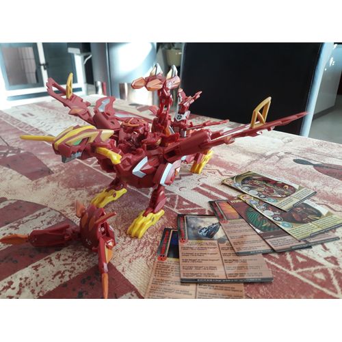 Bakugan Geant 6 En 1 Dragonoid Colossus Fragon Rouge