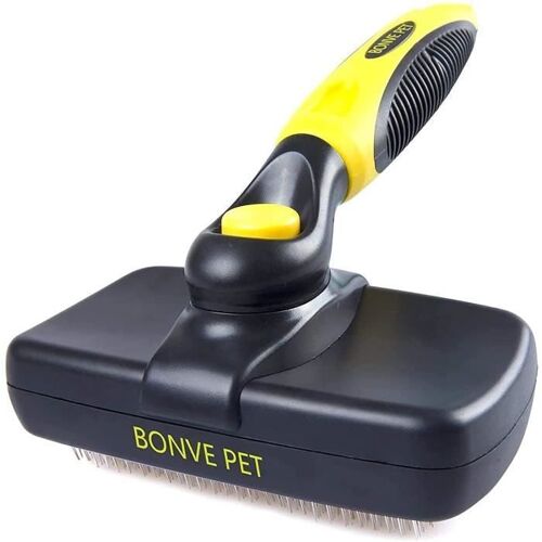Bonve Pet Brosse Chie Rosse Chat, Peigne Déméloir Chien Professionnel Et Brosse Chien Poil Long, Râteau De Toilettage Pour Chien25.