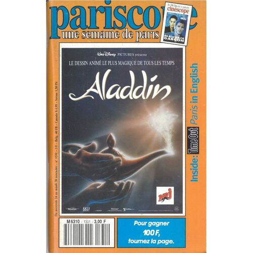 Pariscope - Une Semaine De Paris N° 1331 : Du Mercredi 24 Au Mardi 30 Novembre 1993