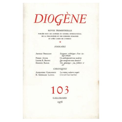Diogène N° 103