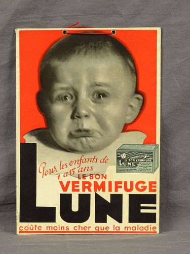 Affiche Vermifuge Lune