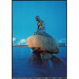 Danemark Carte Postale Postcard Copenhague Sculpture La Petite Sirène De Edvard Eriksen