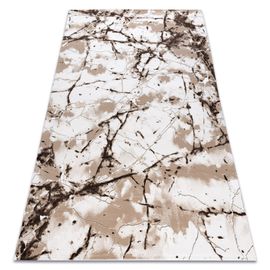 70x140 Cm Tapis Acrylique Vals 0a035a C56 45 Béton Fissuré Ivoire / Beige