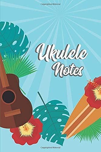 Ukulele Notes: Ukulele Tabs Paper With Guitar Chords 120 Sheets 6 X 9 In