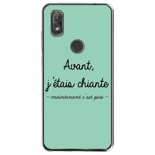 Coque Souple Pour Wiko View 2 Avec Impression Motifs Avant, J'étais Chiante Tur