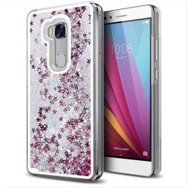 Coque Case Huawei Mate 8 Liquide Argent Silver Silicone Rigide (Tpu)