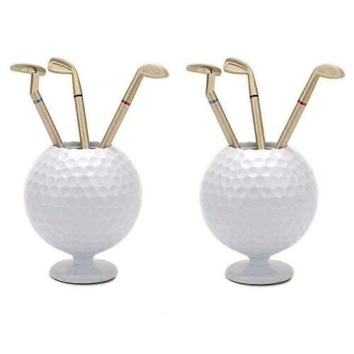 Porte-Stylo À Bille De Golf, Porte-Stylo Modèle De Golf Avec 3 Stylos À Bille De Golf Pcs, Pour Hommes, Papa, Golfeur, G