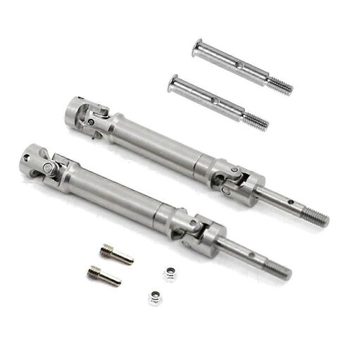Arbre D'essieu Avant Et Arbre De Transmission Arrière En Acier Inoxydable Pour Pièces De Mise À Niveau 1/10 2wd Slash Stampede