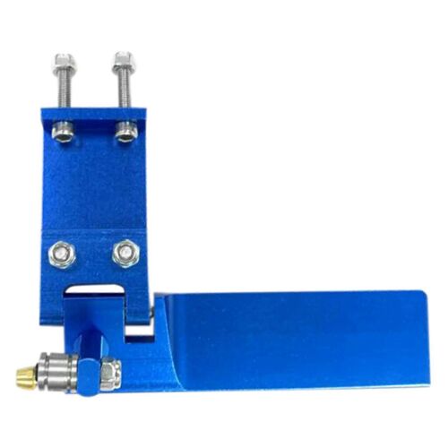 Gouvernail d'eau d'aspiration en métal de marque d'alliage d'aluminium de 75 mm de bateau RC pour les bateaux RC de télécommande bleu