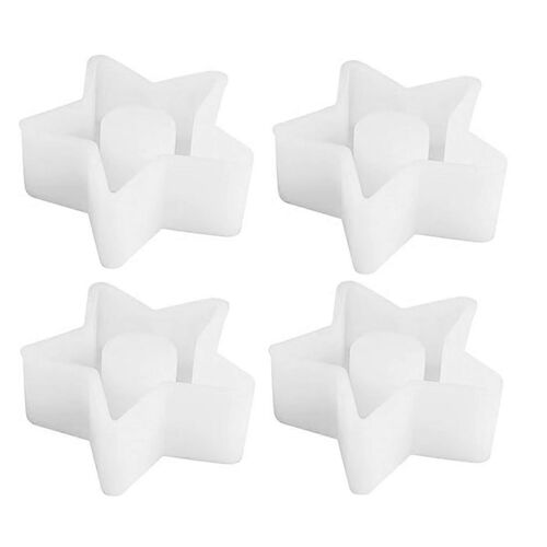 Moule en Silicone bougeoir, bougeoir moule vacances, bricolage Silicone bougie moules étoiles, résine support moule en Silicone