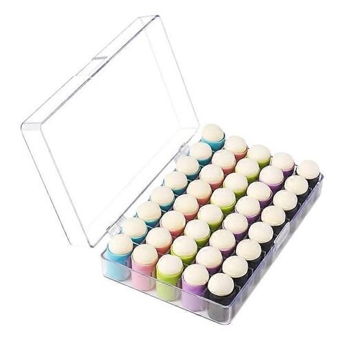 40 Pcs Doigt Éponge Daubers Doigt Peinture Éponge Artisanat Dessin Éponge Dauber Ensemble Pour La Peinture Art Encre Artisanat Carte