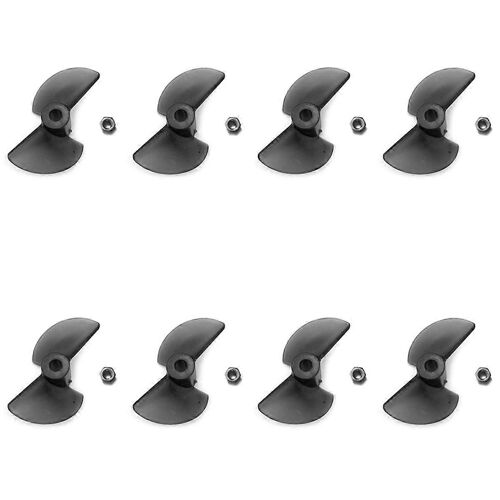 8pcs Ft012-9 Hélice De Queue De Gouvernail 2 Pales Hélice Pour Ft012 2.4g Brushless Rc Bateau Pièces De Rechange