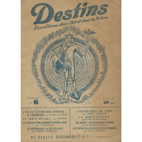 Destins : L'Occultisme Dans L'Art Et La Nature - Cahier 6