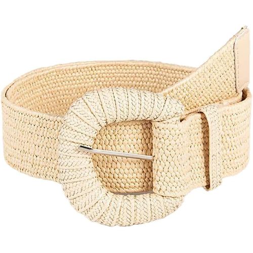 Tianyi-Ceinture Femme Tressée En Paille Ceinture Large Femme Accessoire Élégant Pour Toutes Occasions Sans Mode Et Confort