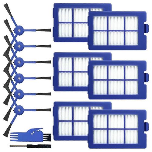 Accessoires de pièce de rechange pour RoboVac X8 Hybrid Series Robot Aspirateur Brosse Latérale Filtres HEPA