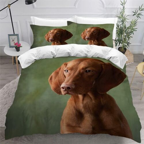 Vizslahongrie Housse De Couette X Imprim¿¿ D Chienanimal Parure De Lit Personnes Ado Fille Enfants Microfibre Literie Pi¿¿Ces Avec Fermeture ¿¿C