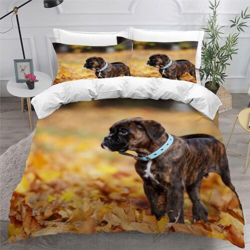 Pi¿¿Ces Parure De Lit Personnes Chien Housse De Couette X Adultes Avec Fermeture ¿¿Clair Housse De Couette En Microfibre Animal Avec Taies D'o