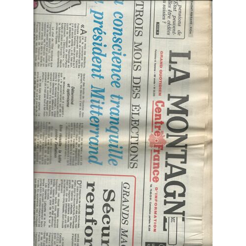 Journal La Montagne Du 10/12/1985, Article Photo Eddie Mitchell, Article Julien Clerc 22235