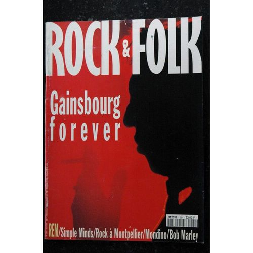 Rock & Folk 284 Gainsbourg Forever Rem Simple Minds Bob Marley Mondino