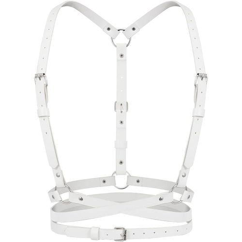 Tianyi-Harnais Punk En Cuir Synthétique Pour Femme Noir Harnais Gothique Pour Cosplay, Rave, Tenue D¿Halloween, Costume