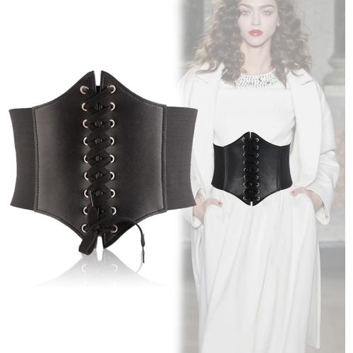 Tianyi-1pcs Ceinture Corset Vintage Rétro En Dentelle Pour Femmes Avec Bandage Élastique Réglable - Accessoire Élégant Pour Habiller Et Robes De Soirée - Taille Large Et Confortable