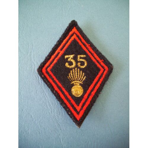 Losange De Bras Modele 1945 / Insigne / 35° Regiment Infanterie