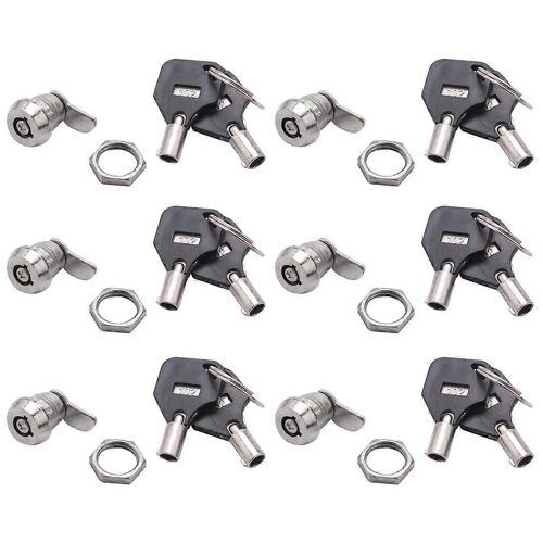 6X Armoire Porte Quart De Tour Sécurité Tubulaire Cam Serrure W Clés