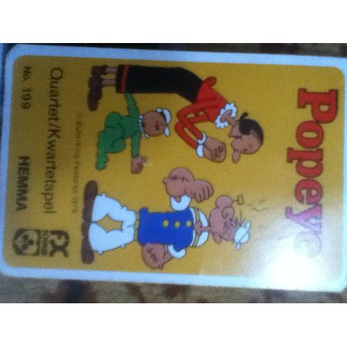 Jeux De Quartette Popeye - 32 Cartes