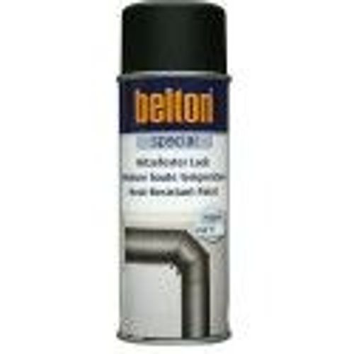 Aérosol peinture noir mat haute température 650°C 400ML BELTON