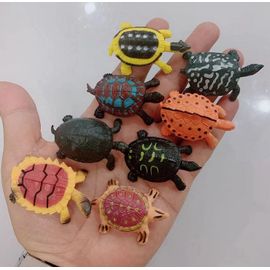 Modèle D'animal Miniature En Plastique De Tortue Et De Grenouille Pour L'éducation Précoce Reconnaissance Cognitiva Jouet En Gros Couleur Tortue [8 Couleurs Pour Une Seule Paquet De Environ 5cm]