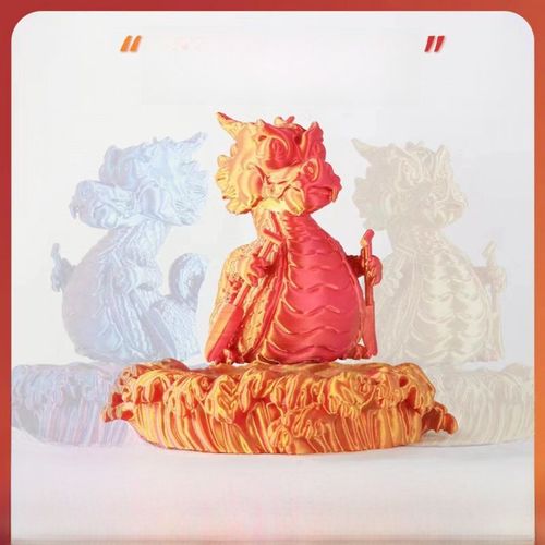 Pièce De Collection 3d Imprimée Chinoise Dragon Aimant Glace Réfrigérateur Set Dragon ?uf Bijoux Dragon Lucky Draw Sculpture D'art De Nuit Kt Chat