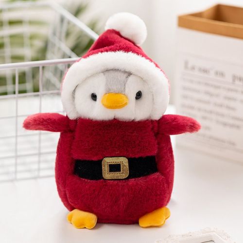 Poupée En Peluche Mignonne Transformation D'oiseau Pour Noël Déguisement De Père Noël Taille Petite 20cm