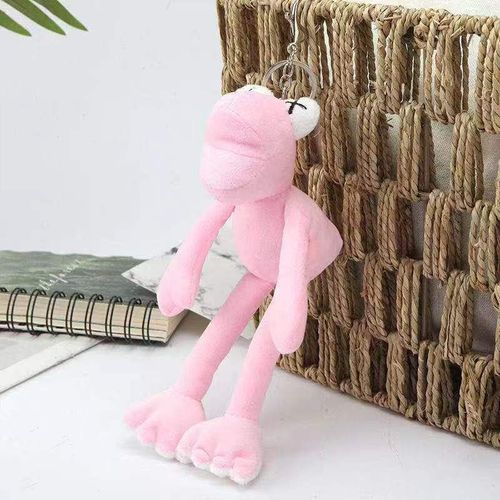 Jouet En Peluche De Grenouille À La Mode Pour Batteau De Dentelle De Couple De Poupées De Collection En Gros Jouet De Clé Rose De 15 Centimètres